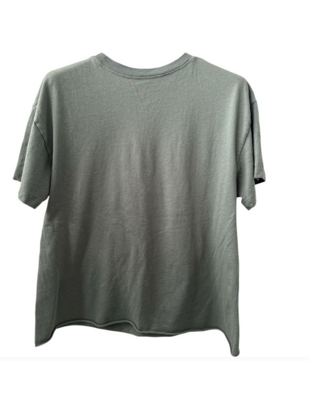 Juniors XL • Disney • Olive Green Graphic Tee with Stitch and Floral Design - Picture 6 of 7